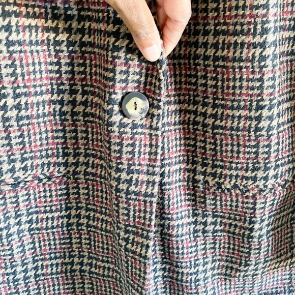 Sag Harbor Brown Wool Houndstooth Blazer - Picture 4 of 8